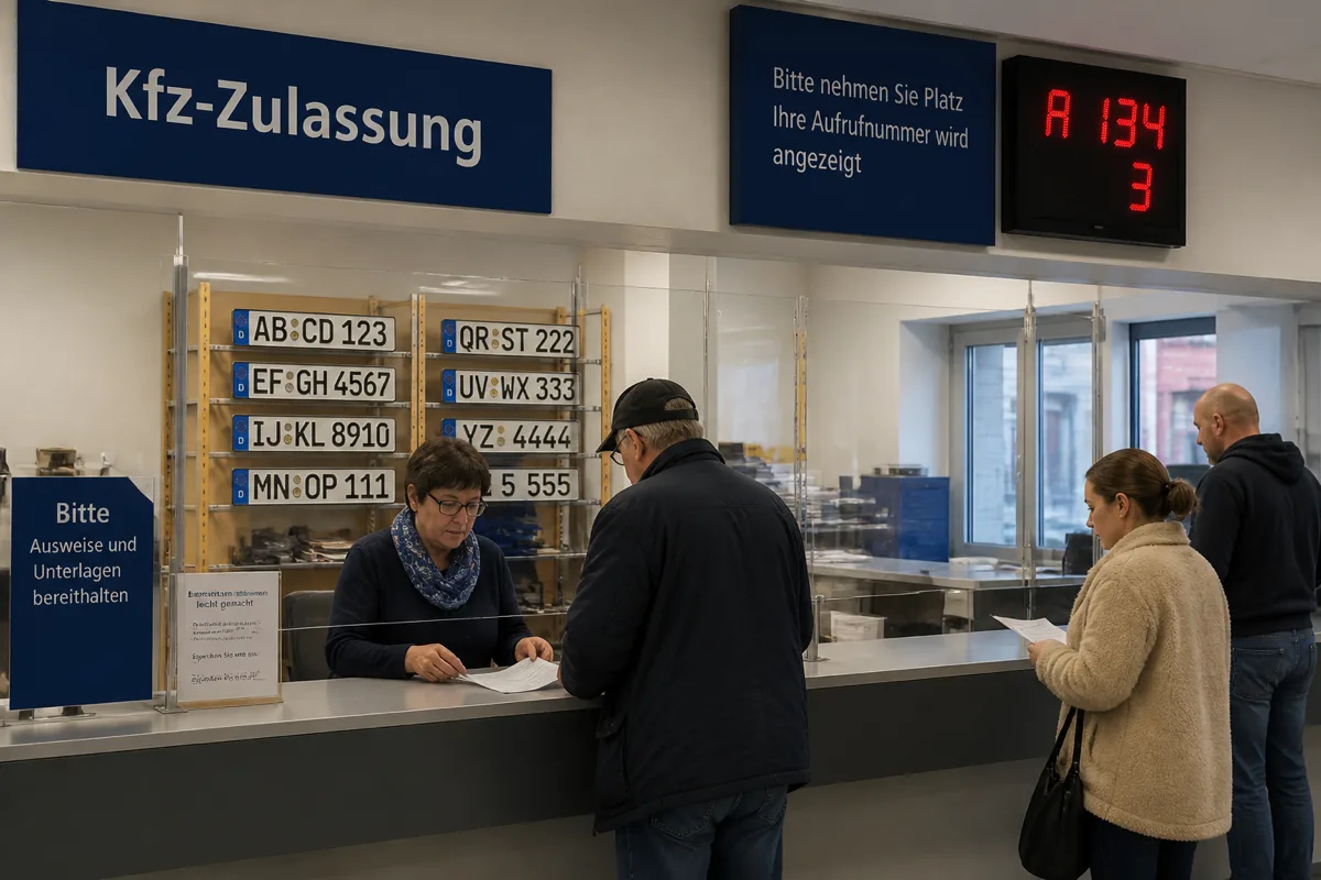 Kfz-Zulassungsstelle - Symbolbild